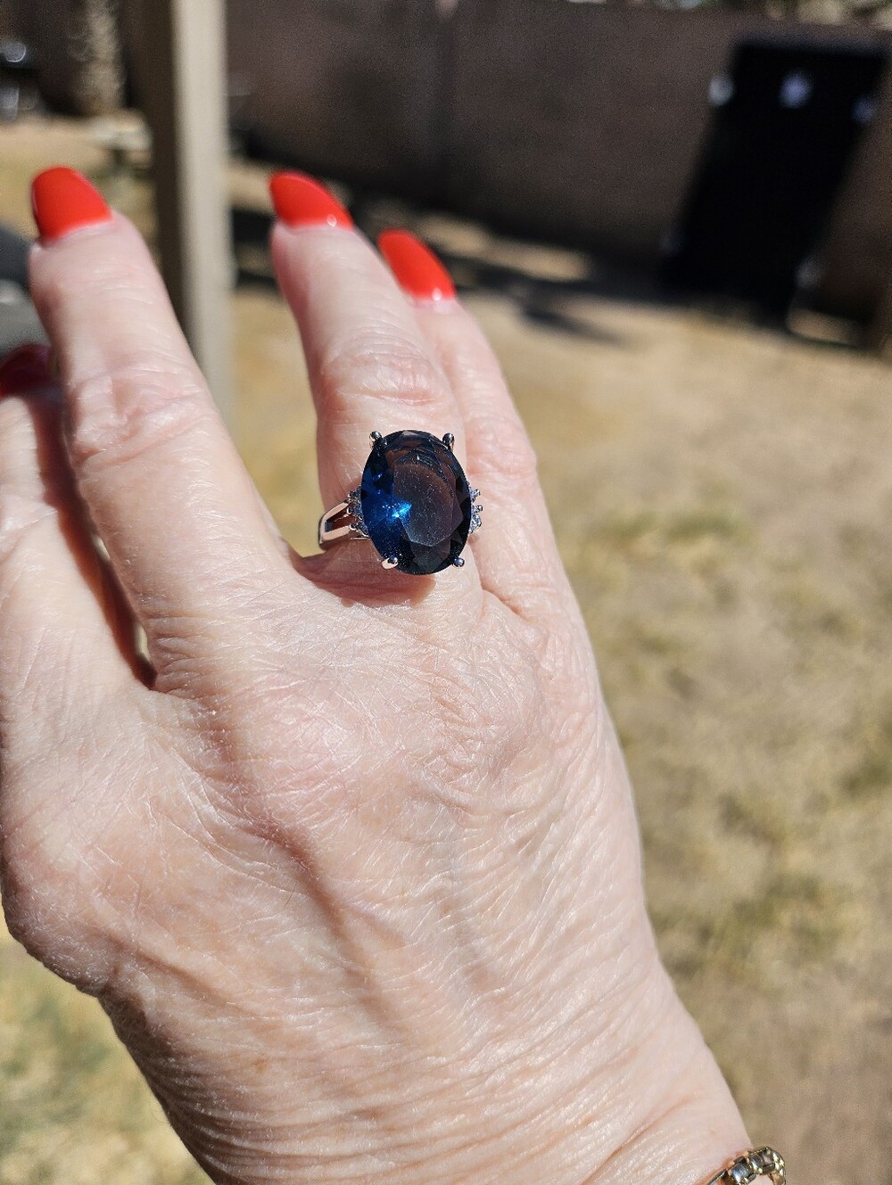 NWT LONDON BLUE TOPAZ RING - Picture 8 of 9